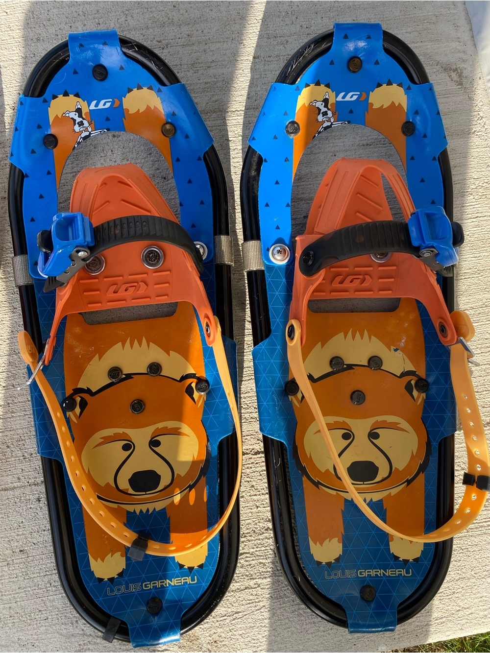 Louis Garneau Kids Snowshoes Blue Orange Bear Youth 717